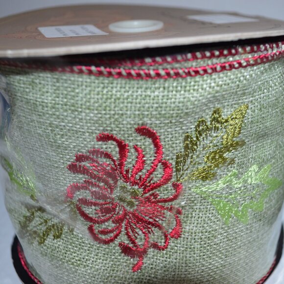 Ribbon, D Stevens 4 Inch Embroidered, 10 Yards – New - Picture 2 of 6